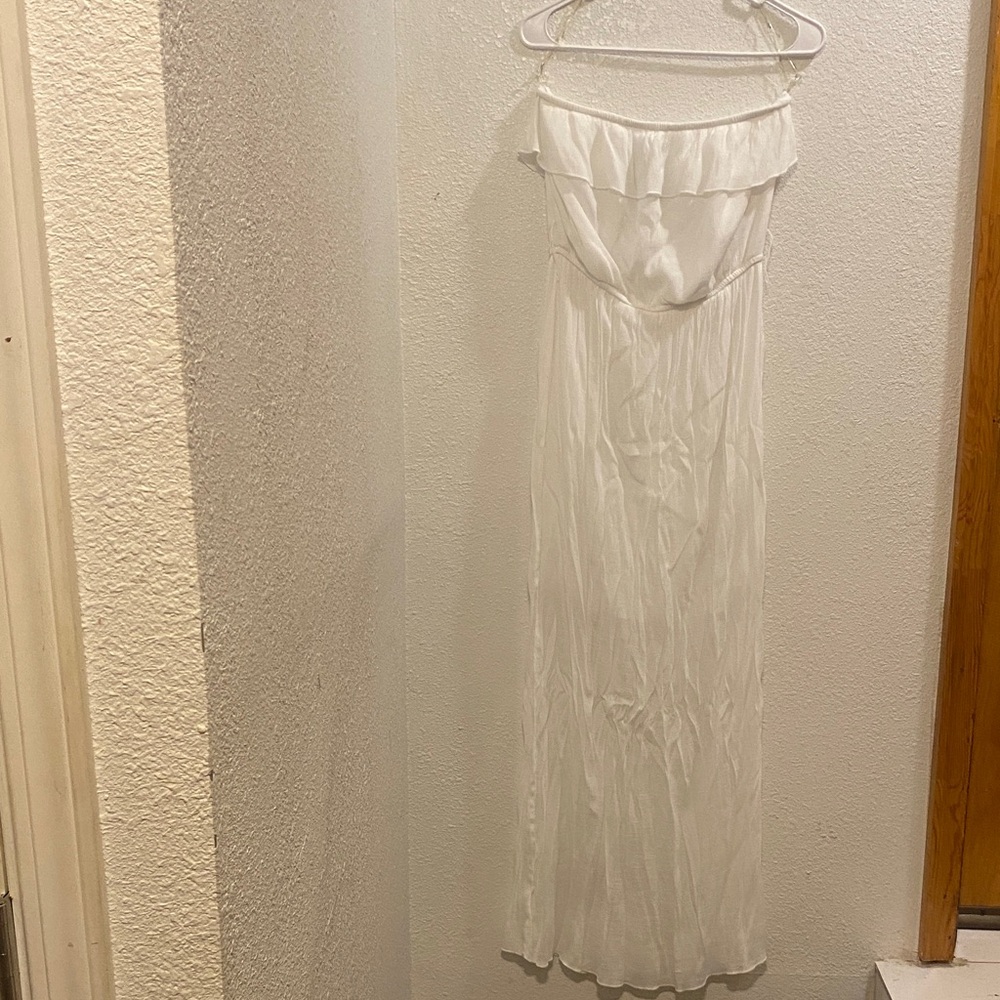 Trixxi White Strapless Dress